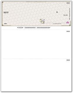 ABC High Security Printed Business Checks Compatible w/Quick Books with Hologram, Laser Top Computer Checks, 250 Sheets (Gold)