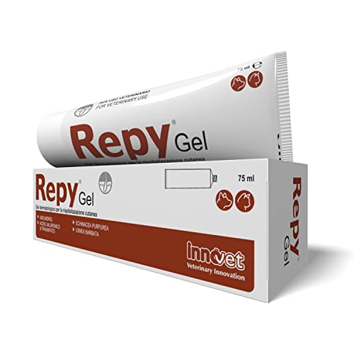Repy Gel, Gel Dermatologico Per La Riepitelizzazione Cutanea Per Cani E Gatti, Migliora L' Elasticità Dei Tessuti - Confezione Tubo 75 Ml