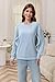 Women Waffle Knit Mama with Zippers Breastfeeding Sweatshirt Mama Embroidered Zip Nursing Pullover Tops(XXL, Blue)