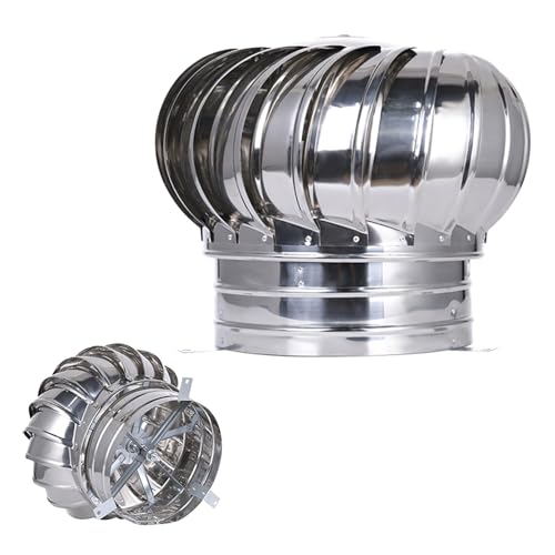 Cubierta de chimenea giratoria de acero inoxidable de 75 mm a 400 mm, cubierta redonda para chimeneas estándar de 300 mm, protección duradera contra la intemperie