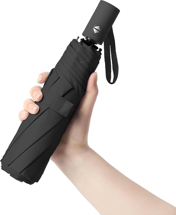 Image of TEKCOOL Umbrella, UV Big Size Umbrella for Sun Protection Rain Windproof Strong Large 3 Fold For Men Women Kids Boys Girls Perfect & Stylish Windproof & Compact''