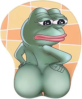 Frog 3D Anime Mouse Pads with Wrist Rest Gaming Mousepads 2Way Skin (MP-Frog-F)