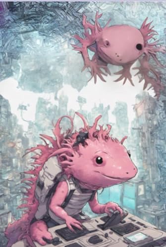 Cahier de composition jeux vidéo axolotl gamer fournitures scolaires pour la rentrée