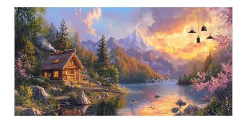 Diamond Painting Paysage de Coucher de Soleil 80x240cm avec Kit Broderie Complet Strass 5D - 2