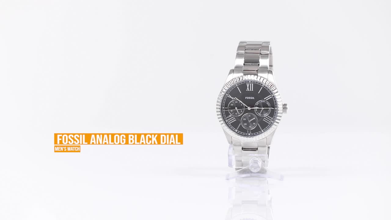 Buy Fossil Analog Black Dial Men's 