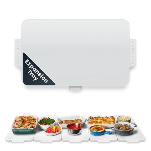 Image of Chefman Everything Warmer Expansion Tray, 10 inch x 16 inch Electric Warming Tray, Requires Primary Panel for Use (Sold Separately), One Secondary Panel Included