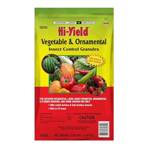 Hi-Yield (34325) Vegetable &amp; Ornamental Insect Control Granules, 3.25 lbs