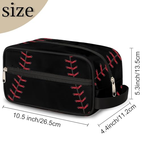 Baseball Kids Toiletry Bag for Boys, Kids Dopp Kit, Waterproof Lightweight Cosmetic Bag Wash Bag Toiletry Bag for Boys Toddler Travel Essential2