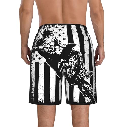 Wrench American Flag Car Mechanic Men's Beach Shorts Quick Dry Swim Shorts with Pockets Hawaii Board Trunks2