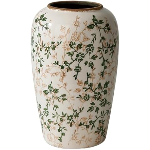 SYDDOL White Ceramic Flower Vase Cover