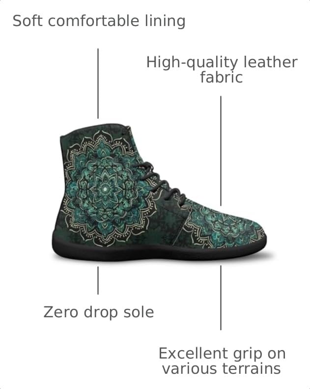 Image of Binienty Zero Drop Sole Barefoot Men's Women's PU Leather Flat Minimalist Barefoot Sneakers Athletic Shoes Waterproof