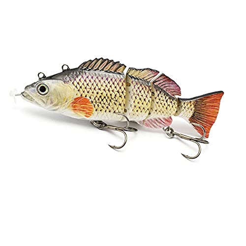 ods lure - ods lure Upgrade Robotic Swimming Lure Auto Electric Lure USB Rechargebale Swimbait Multi Jointed Segment Fishing Lure LED Light