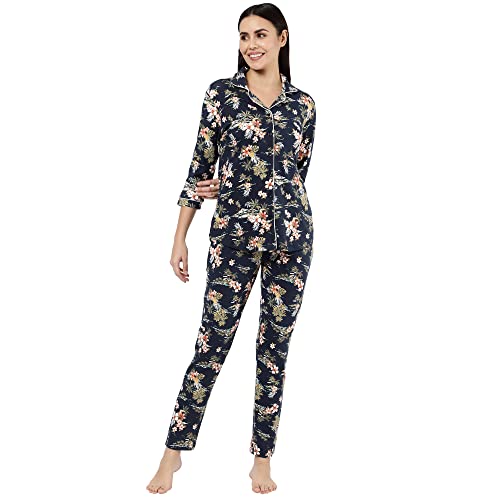 Image of Sweet Dreams Women's Cotton Printed Night Suit Set