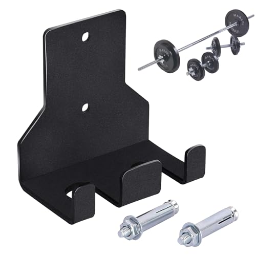 Support de barre métallique pour sécuriser et ranger le matériel de gym