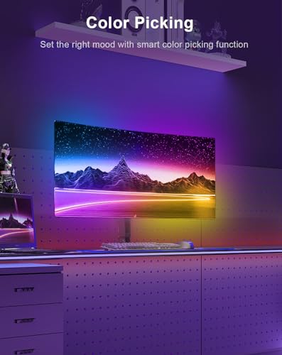Tira de luz LED multicolor para monitor PC 24"-27" miniatura 4