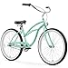 Firmstrong Urban Lady Three Speed Beach Cruiser Bicycle, 26-Inch, Mint Green