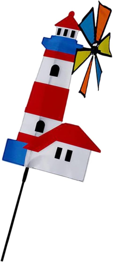 Colorful Rotary Windmill for Outdoor Garden Decor Lightweight Pinwheel Spinner for Vibrant Rainbow Design for Lawn and Decoration