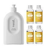 Neat Eco-Friendly Floor Cleaner Starter Kit – Mango & Fig Scent, Minimal Cleaning Solution for Home (Forever Bottle & 4x 30ml Concentrate bottles)