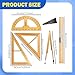 DimyFew 5X Large Math Geometry Rulers 45° Triangle Math Teaching Supplies Drawing Aids Comfortable Grip Office Straight Ruler Compass
