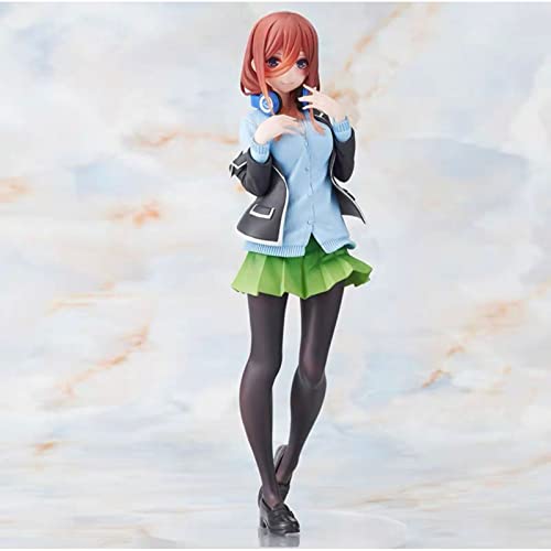 FUXIANG 20cm Die Quintesential Quintuplets Nakano Miku Anime Figure Statuen PVC Action Modell etablierbares Geschenk (Keine Box) Cover