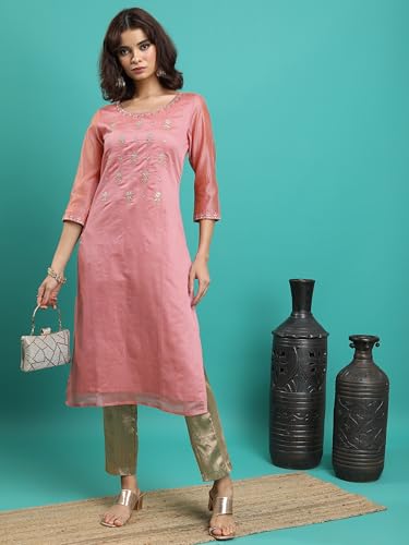 Image of Vishudh Women's Kurta | Comfortable Ethnic Wear for Daily Use | Lightweight & Breathable Indian Top