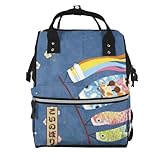 マザーズバッグ 可愛い 鯉のぼり 青海波 猫柄 和風 ママバッグ 大容量 多機能 軽量 バックパック マザーズリュック リュック ベビーカー用 おむつバッグ 出産祝い 防水 乾湿分離 旅行 掛けるベルト リュックサック ベビー用品収納