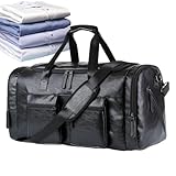 Sacos de viaje – Bolsas de mano para el fin de semana, bolsa de noche de fin de semana, bolsa de piel sintética resistente para papá, novio, marido, viajes, obras, fin de semana, negocios, gimnasio