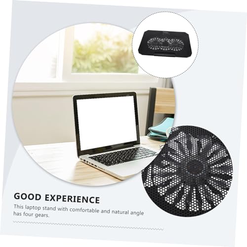 Base refrigeradora para laptop ergonómica con ajuste de altura, material duradero, color negro, diseño práctico para gaming y trabajo miniatura 4