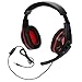 Produktbild Gaming Headset, 3,5 mm kabelgebundener Over-Ear-Gaming-Headset-Kopfhörer mit Mikrofon-Noise-Cancelling-Kopfhörer für PC, Laptop, Xbox One, PS4, Switch, Smartphone usw.(Schwarz + rot)
