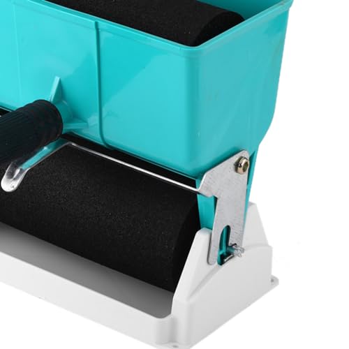 180 Ml/320 Ml Tragbare Handklebeauftragswalze, Manuelle Klebemaschine mit Farbeimer, Klebeverteiler für (6 Zoll mit Schalter zur Durchflusskontrolle)