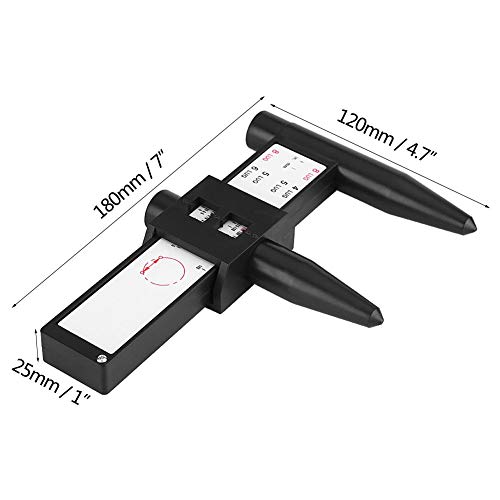PCD Gauge, Wheel Bolt Pattern Measuring Tool, Wheel Rim Gauge, Car Wheels Rim Bolt Pattern Measuring Gauge Tool PCD Ruler Sliding Caliper for 4 5 6 8 Holes