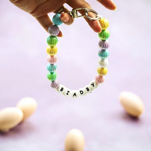Personalisierte Perlen Hundehalsband, benutzerdefinierte Haustier-Schmuck Candy Farbe Hundehalsband mit Namen, Freundschaft Armband Geschenk für Hunde, Katzen, Haustiere