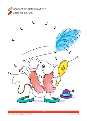 School Zone - Big Dot-To-Dots & More Workbook - 320 Pages, Ages 4 To 6, Preschool To Kindergarten, Games, Puzzles, Hidden Pictures, Mazes, Coloring, And More (School Zone Big Workbook Series) #TOP2