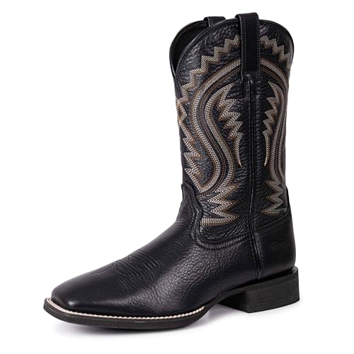 Hand Painted Western Cowboy Boots, Full Grain Cowhide Upper & Shaft, 4-Layer Composite Sole(PLT103613)