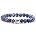 Produktbild CMAO Naturstein 8mm Perle Buddha Armbänder Für Frauen und Männer Schwarz Lava Armband Männer schmuck pulseras Mujer,12