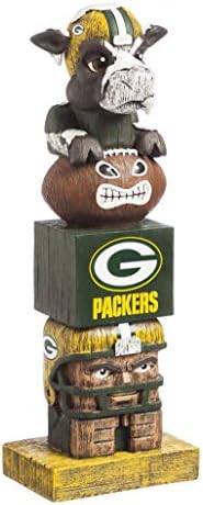 Team Sports America NFL Tiki Totems (16 Inches, Green Bay Packers)