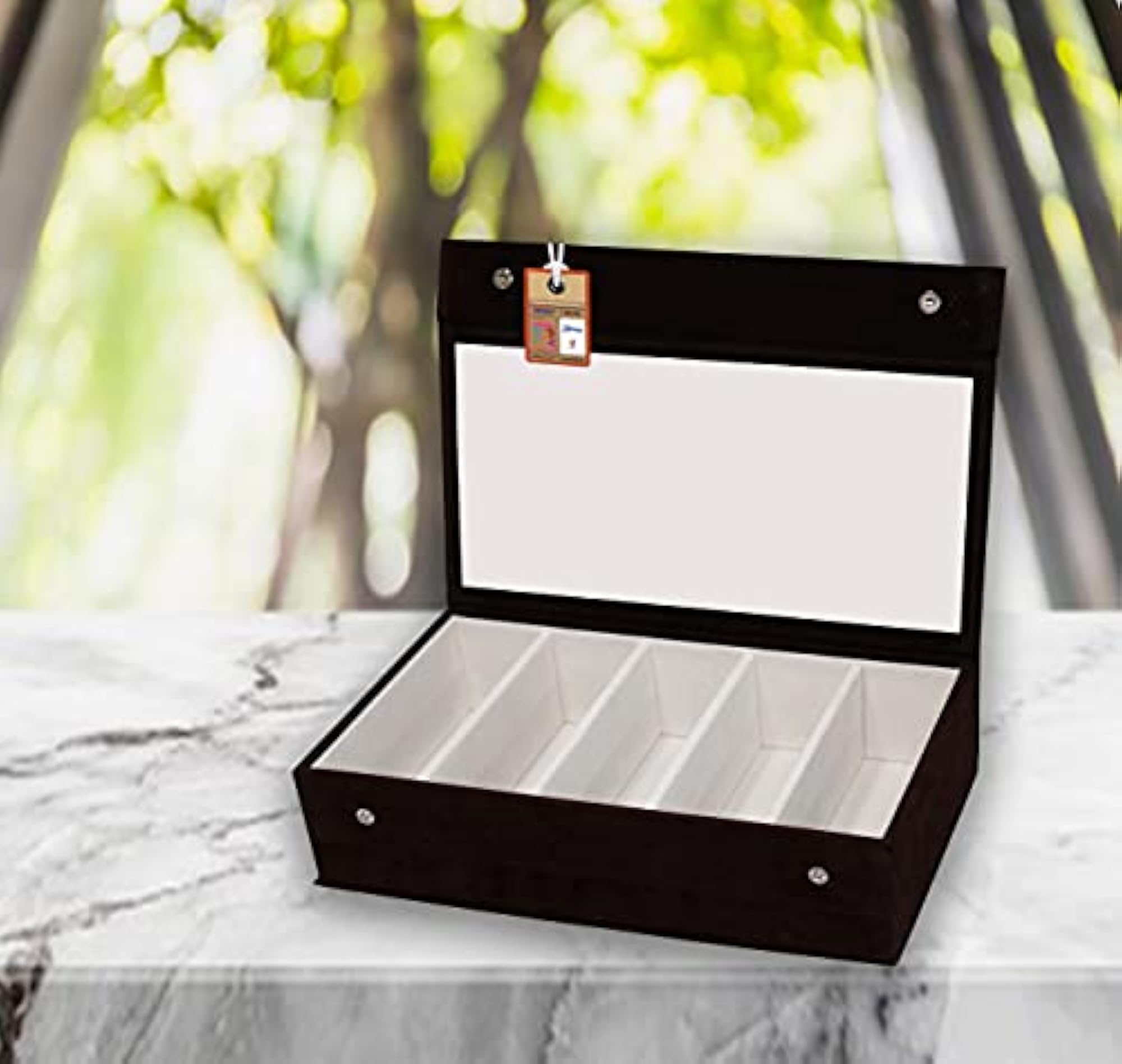 Fabric Makeup Storage Case, 6 Grid Organizer Box