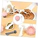 BUGUUYO 1set Multifunctional Pet Feeding Spoon Includes Can Opener and Food Can Cover for Easy Pet Meal Prep Compact and Lightweight Design for Daily Use