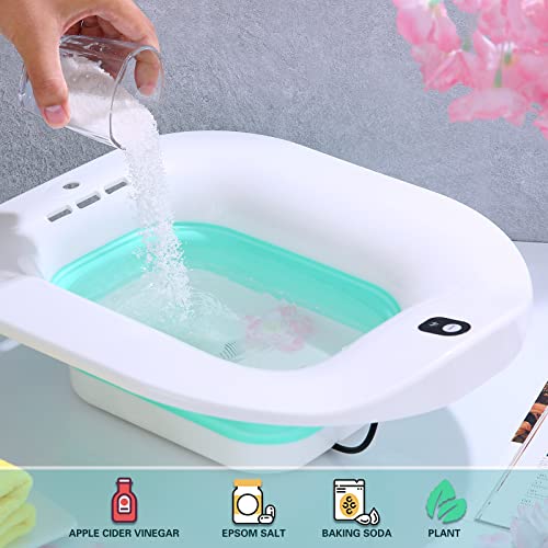 Electric Sitz Bath Toilet Seat, Electric Sitz Bath For Hemorrhoids, For Vaginial Detox Steaming Pot, Postpartum Care Relief Treatment, Soaked Steam Relief Of Vaginal/Anal Inflammation #TOP3