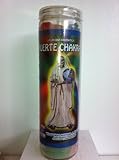 Saintly Death Chakras Multicolor (Santa Muerte Chakras) 7 Day Prepared Scented Candle in Glass