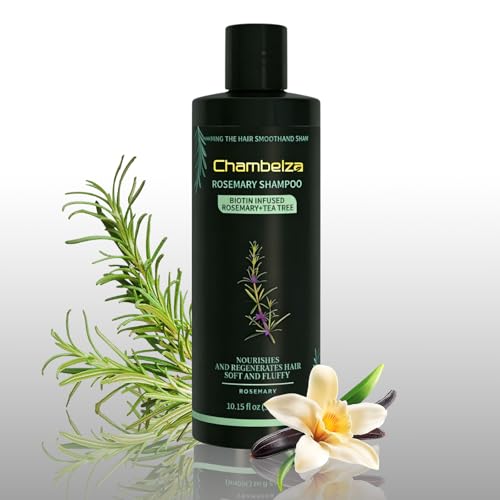 Chambelza Organic Rosemary Hair Growth Shampoo for Men and Women-Natural Thickening and...
