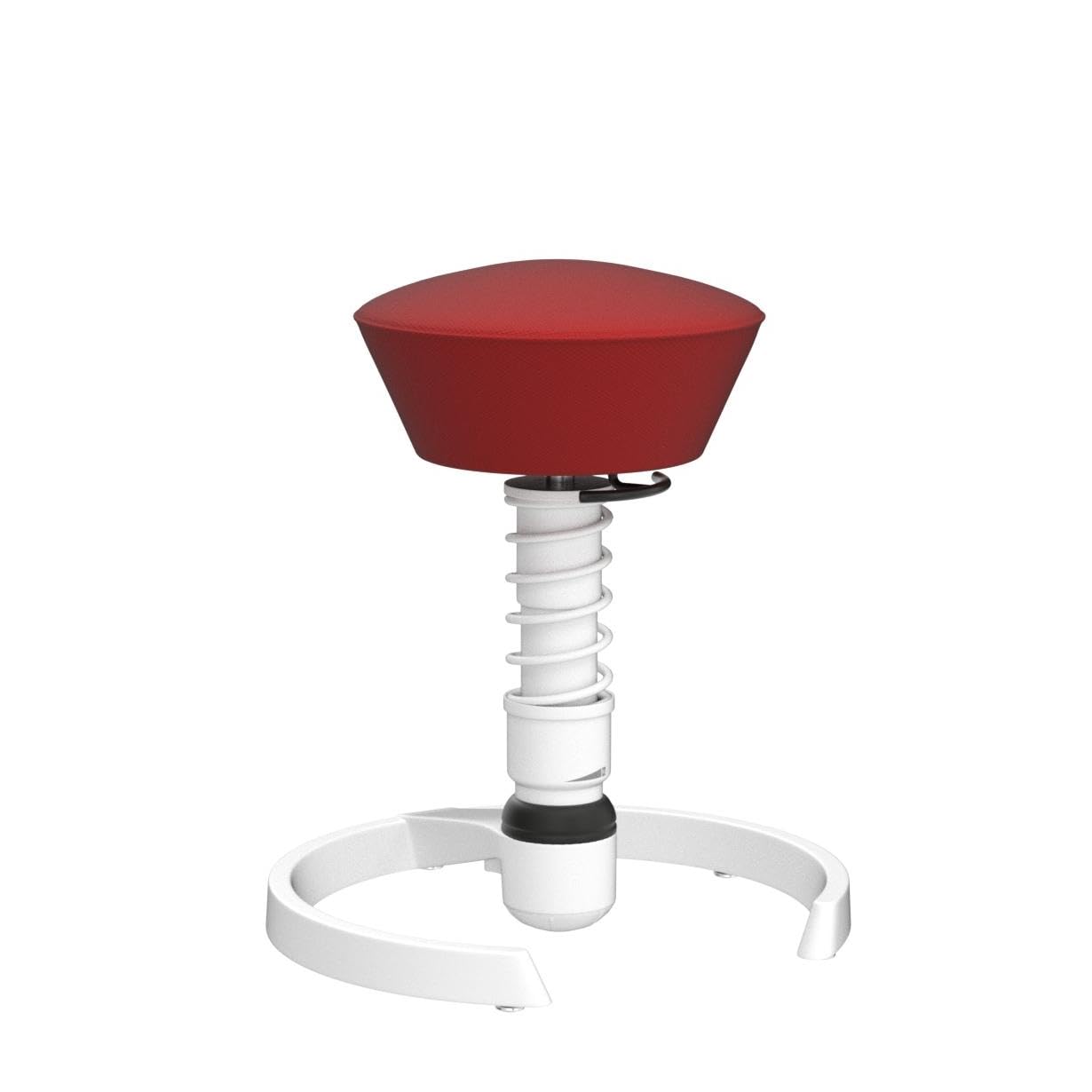 aeris Swopper Air – Ergonomischer Hocker mit extra weicher Polsterung – Bürohocker höhenverstellbar ohne Rollen –Sitzhocker für einen gesunden Rücken, Feder Standard