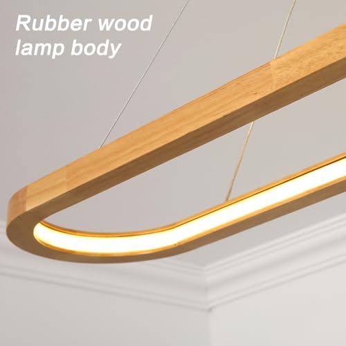 Lámpara colgante de aro de 60 cm lineal LED para techo de comedor moderno 4