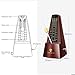 Mechanical Metronomes for Piano Guitar Violin Bass Drum and Other Musical Instruments Loud Sound and High Precision Track Beat and Tempo for Beginners (Wood Grain)