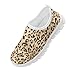 Pointodoor Kids Shoes Fashion Leopard Print Sneakers Boys Girls Walking Sock Shoe Lightweight Slip on Sneakers Tennis Shoes for Running Sport Aqua Fitness