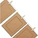 Juvale Paper Photo Frames Hanging Kit - 4x6, Brown, 50 Pack, Rustic Eclectic - Bulk Picture Frames & Photo String with Clips