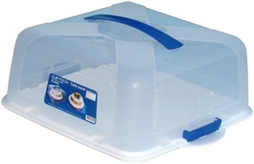D.Line Clip Fresh Square Cake Saver Container 31cm x 12cm