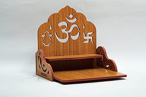Temple en bois compact Mandir suspendu pour optimiser l'espace prière à la maison - 3