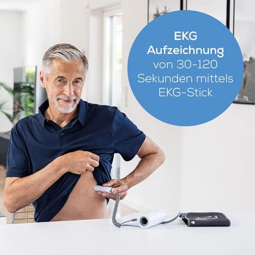 Beurer BM 96 Cardio Blutdruckmessgerät mit EKG-Funktion, Blutdruck- und Pulsmessung am Oberarm, zur...