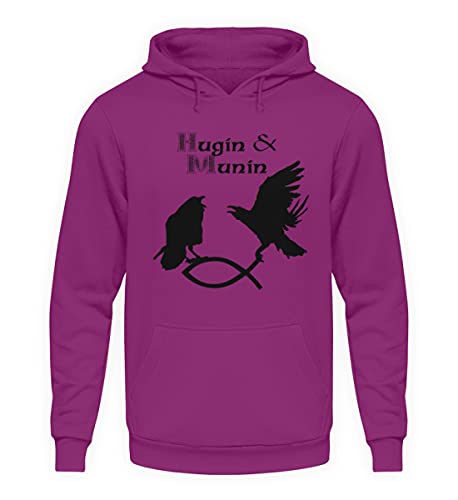 Pull à capuche unisexe Hugin & Munin XXL pour vos sorties urbaines décontractées